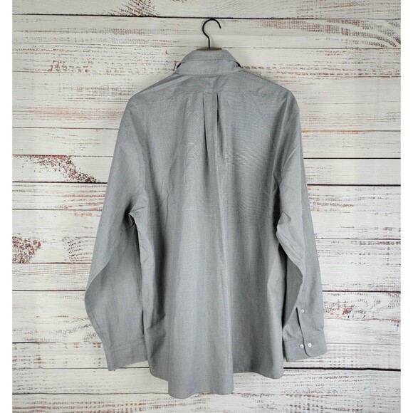 Brooks Brothers 1818 Original Polo Shirt Mens Size 17.5 - 36/37 Regular LS Gray - Picture 8 of 9